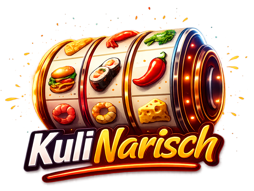 kulinarische slotmaschine mit bunten leckereien